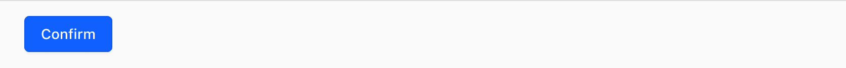Modal footer with one action